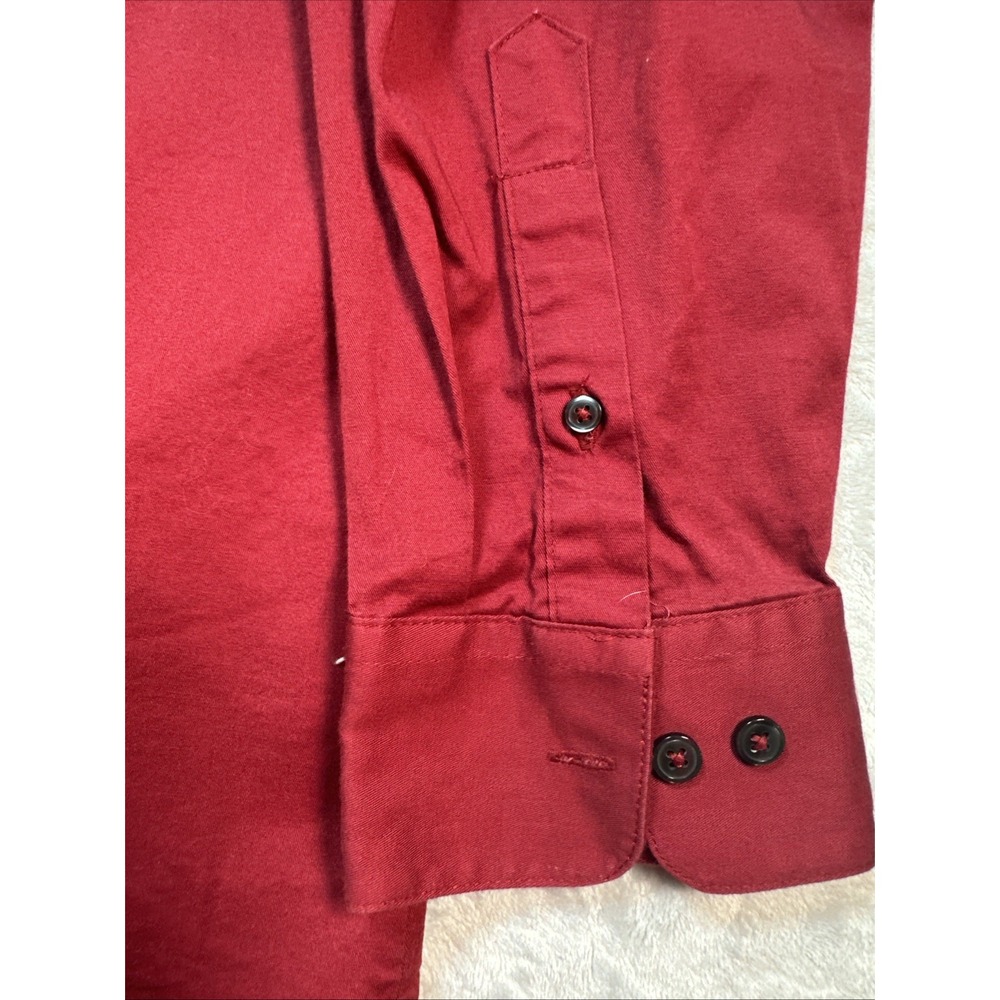 Wrangler‎ 20X Competition Shirt Men XL Long Sleeve Western Cowboy Rodeo Red - Picture 10 of 13